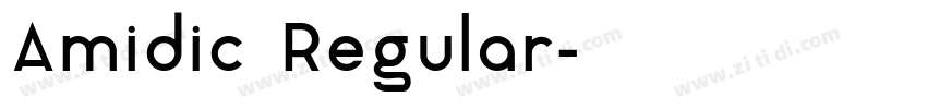 Amidic Regular字体转换 Amidic Regular字体转换